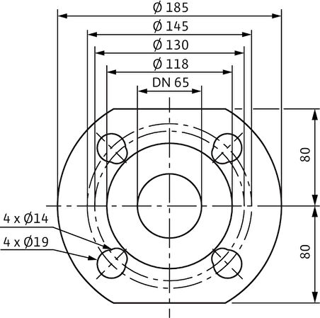 Wilo Yonos MAXO-D 65/0,5-16 Frekans Konvertörlü Sirkülasyon Pompası 17 mss 53,3 m³/h