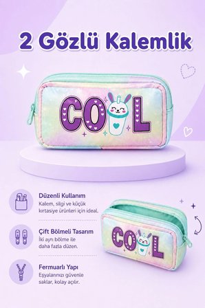 Okul Cantasi 3’LU Cantasi Seti Isi Yalitimli Beslenme Cantasi ve Cift Bolmeli Kalemlik Yesil GALB Leather