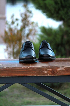 Erkek Mevsimlik Kundura Hakiki Deri  Kauççuk Taban Bağlı