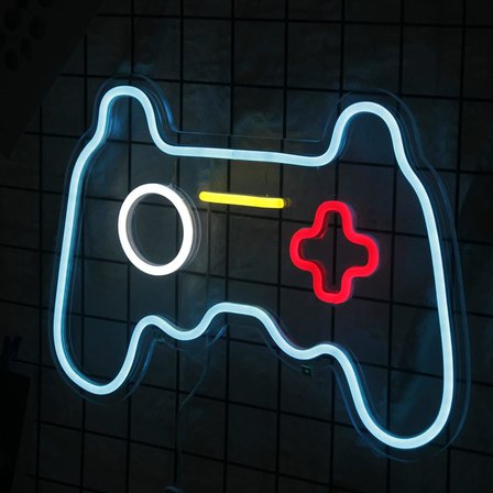 Oyun USB neon tabelası 15,7 x 11 inç Neon Işıklar erkek yatak odası serin oda dekor bar işaretleri duvar led neon tabelalar USB Led Duvar İşareti duvar dekoru için