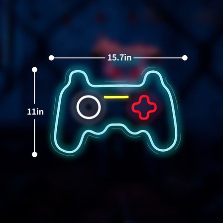 Oyun USB neon tabelası 15,7 x 11 inç Neon Işıklar erkek yatak odası serin oda dekor bar işaretleri duvar led neon tabelalar USB Led Duvar İşareti duvar dekoru için