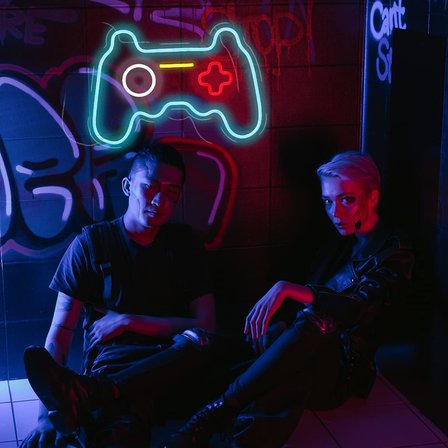 Oyun USB neon tabelası 15,7 x 11 inç Neon Işıklar erkek yatak odası serin oda dekor bar işaretleri duvar led neon tabelalar USB Led Duvar İşareti duvar dekoru için