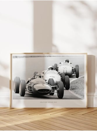 Grand Prix Vintage Çerçeveli Tablo, Ahşap Çerçeve Ve Poster, Duvar Tablosu Comfort Serisi No:108389;70 X 100 Ahşap Çerçeveli