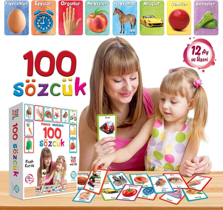 Circle Toys CRCL006 100 Sözcük, Çok Renkli