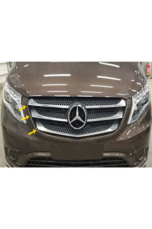Mercedes Vito W447 Krom Ön Panjur 5 Prç. 2014 Üzeri P. Çelik