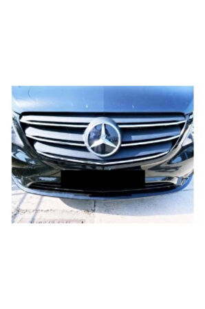 Mercedes Vito W447 Uyumlu Krom Ön Panjur 5 Parça 2020 Ve Üzeri Paslanmaz Çelik Ince Model