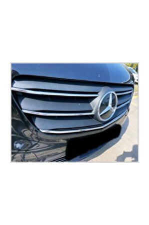 Mercedes Vito W447 Uyumlu Krom Ön Panjur 5 Parça 2020 Ve Üzeri Paslanmaz Çelik Ince Model
