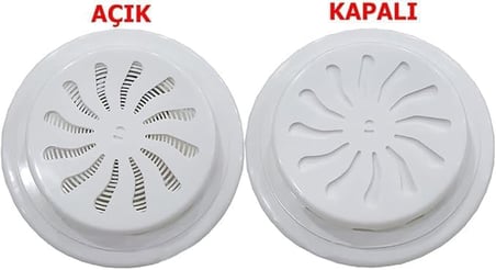 Smartizi 2 Adet Doğalgaz Ayarlı Cam Menfezi/Aç-Kapa Soğuk Havayı Engeller