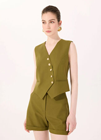 Sorbe Haki Kadın Yelek DAILY CROSS VEST 5020