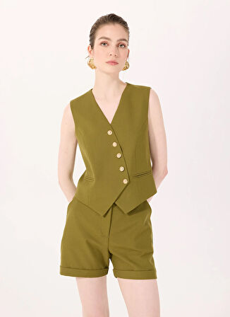 Sorbe Haki Kadın Yelek DAILY CROSS VEST 5020