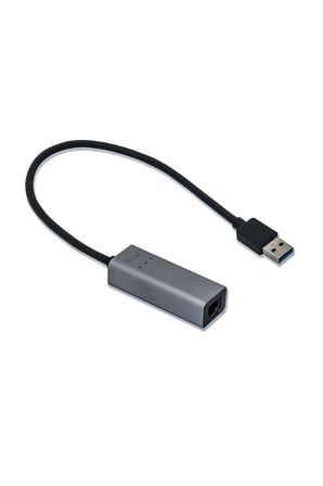 USB Ethernet Metal Gigabit Dönüştürücü, Gri