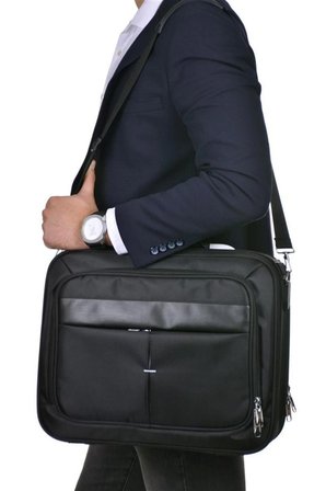 Notebook Canta ve Kiliflari Lux Kasali 17 Inc Bilgisayar Uyumlu Laptop Cantasi Siyah GALB Leather