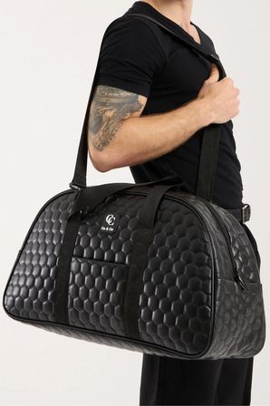 Bavul Valiz Seyahat Cantasi Siyah Kabin Boy Kapitone Suni Deri Cantasi GALB Leather