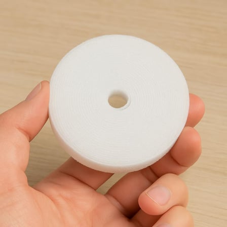 Cırt Cırt Sabitleyici Kablo Düzenleyici - 5 Metre x 1cm | Kolay Kullanım, Bahçe ve Ev İçin Pratik Çözüm (Beyaz)