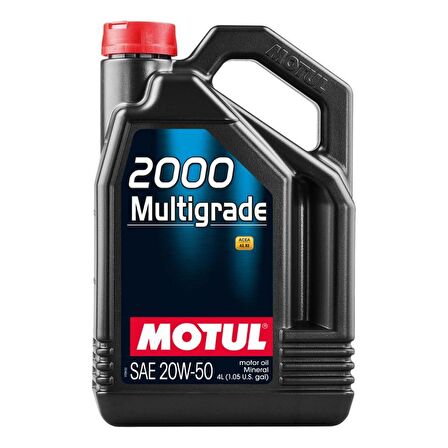 Motul 2000 Multigrade 20W-50 4 Lt Mineral Motor Yağı