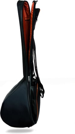 PANDURA MÜZİK PANDURA MÜZİK Profesyonel SU GEÇİRMEZ 20 MM PEDLİ Gigbag Kısa Bağlama Saz Kılıfı Siyah