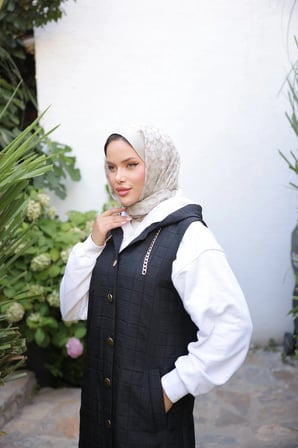 KAPİTONE YELEK - SİYAH