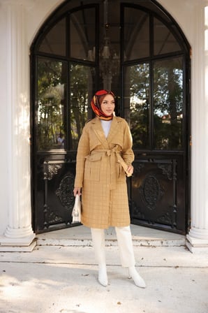 KAPİTONE TRENÇKOT - CAMEL
