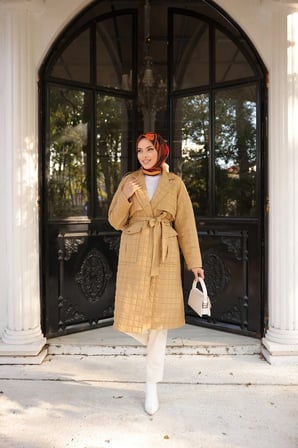 KAPİTONE TRENÇKOT - CAMEL