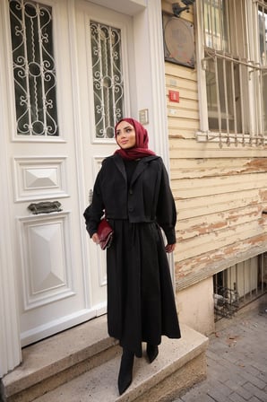 BOMBER CEKET - SİYAH