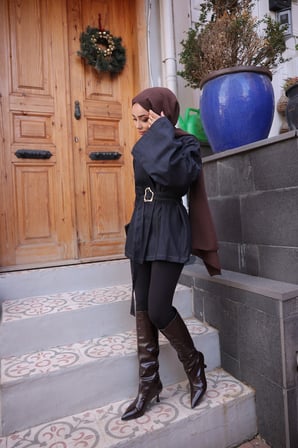 TENSEL KİMONO - LACİVERT