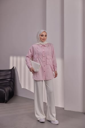 GÖMLEK - PEMBE