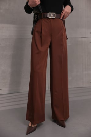 PANTOLON - KAHVERENGİ