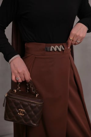 PANTOLON - KAHVERENGİ