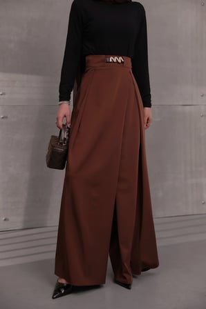 PANTOLON - KAHVERENGİ