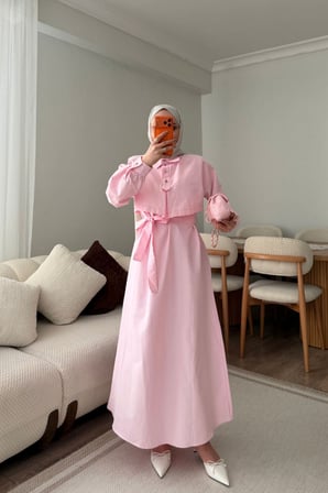 ELBİSE - PEMBE