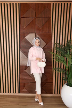 GÖMLEK - PEMBE