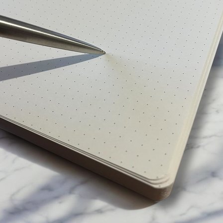 Özel Tasarım Kraft Kapaklı A4 Defter - 180 Derece Açılabilir, Sırtı Dikişli,%100 El İşçiliği, Ofis, Okul, Günlük Kullanım İçin İdeal Defter (Noktalı)