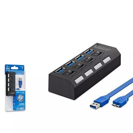 4 IN 1 USB 3.0 Hub 50 CM HDX7023