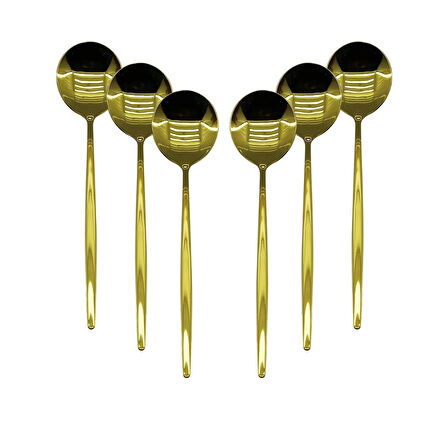 6 PCS GOLD YEMEK KAŞIK SETİ (4172)