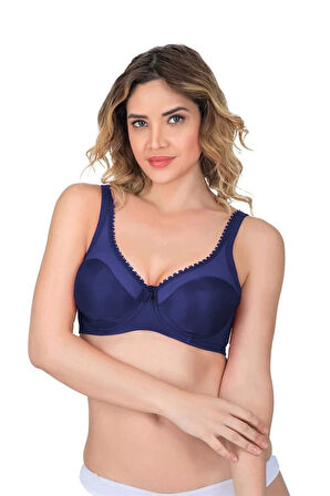 Lacivert  Emay 169 C Basic Balenli Toparlayıcı Sütyen