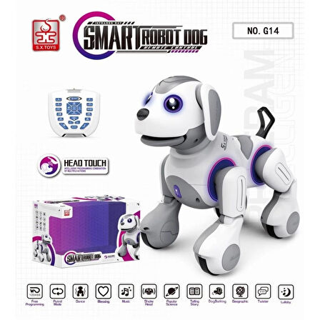 Nessiworld  G14 Kumanlı Şarjlı Smart İnteraktif Akıllı Robot Köpek -Vardem Oyuncak