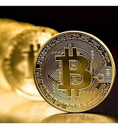 Bitcoin Madeni Hatıra Parası Hediyelik Para (4172)