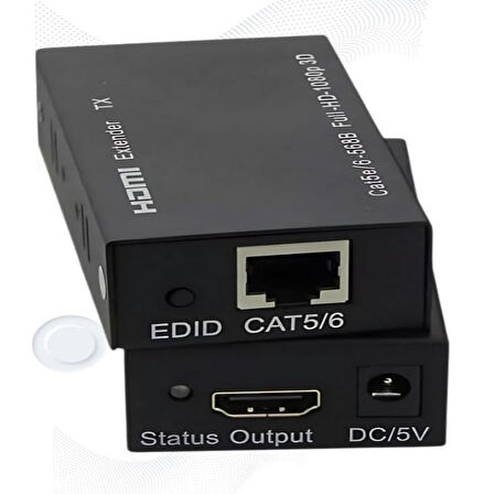 Anunnaki Hdmı Ethernet Extender Uzatıcı Cihaz Rj45 Cat5e Cat6 Full HD 1080p 3D Alıcı Verici 1 Çift