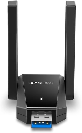 TP-Link Archer TX30U Plus WiFi 6 USB Adaptör AX1800 (1800 Mbps), Dual Band 5GHz/2.4GHz, USB 3.0, Çift Yüksek Kazançlı Anten, WPA3 Güvenlik, Windows 11/10 Uyumlu Kablosuz Adaptör