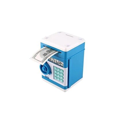 Şifreli Kasa Kumbara Kasa Kumbara Atm Kumbara Mavi