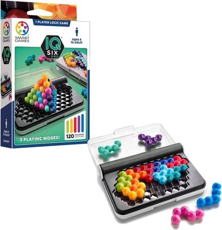 Akıllı Oyunlar - IQ Six Pro, 120 zorluk içeren bulmaca oyunu, 3 oyun modu, 8+ yıl