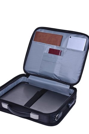Notebook Canta ve Kiliflari Lux Kasali Siyah Evrak Laptop Cantasi Karisik GALB Leather