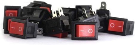 10 Adet, Güç Anahtarı, Aç Kapa Anahtar, Devre Anahtarı, Mini Anahtar, On Of Switch