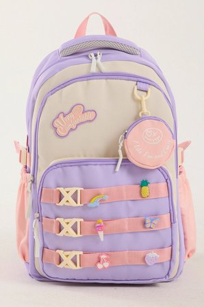 Okul Cantasi Pembe Lila GALB Leather