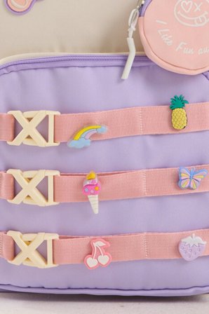 Okul Cantasi Pembe Lila GALB Leather