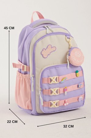 Okul Cantasi Pembe Lila GALB Leather