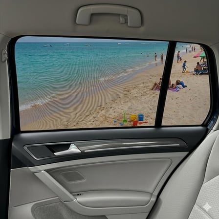 1 Adet Araç Güneşlik Araba Perdesi Yan Cam Perde Güneş Önleyici Oto İçi Güneşlik Koruyucu Perde