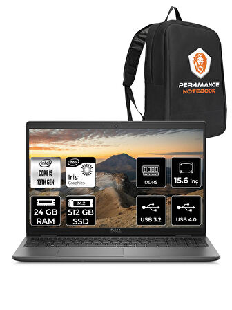 DELL Latitude 3550 i5 1345U 24GB 512GB SSD 15.6'' FHD FDOS Taşınabilir Bilgisayar & PER4 ÇANTA