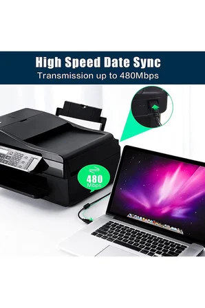 Yazıcı Kablosu Ara Printer Usb Bağlantı Bağlama Kablo Network Lazer Hp Canon Brother Kablosu 1.5 Mt