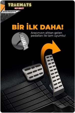 TRAKMATS (kyb29250) 2016 4D UNİVERSAL ESTETİK VE KONFORLU OTO PASPAS ADK SİYAH Peugeot 508 Sedan Allure ile uyumlu